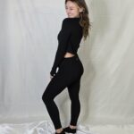 Daily Cropped Zip Up Jacket in Black