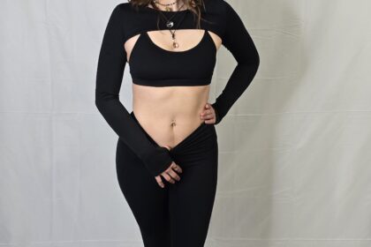 Daily Sports Bra Accent Top, Black