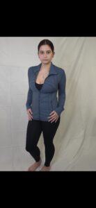 Every Day Zip Up, Steel Blue