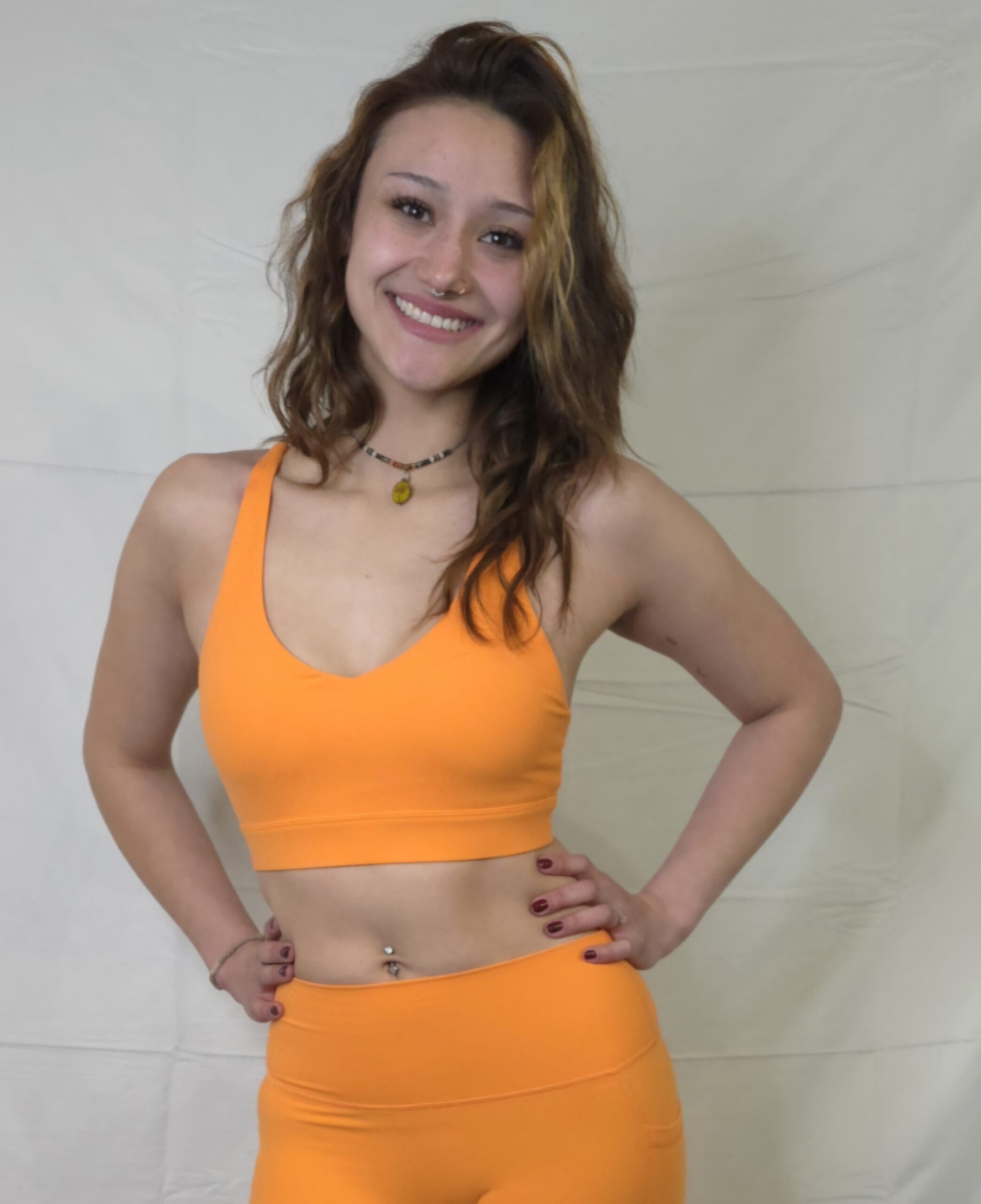 Daily Sports Bra, Orange Peel